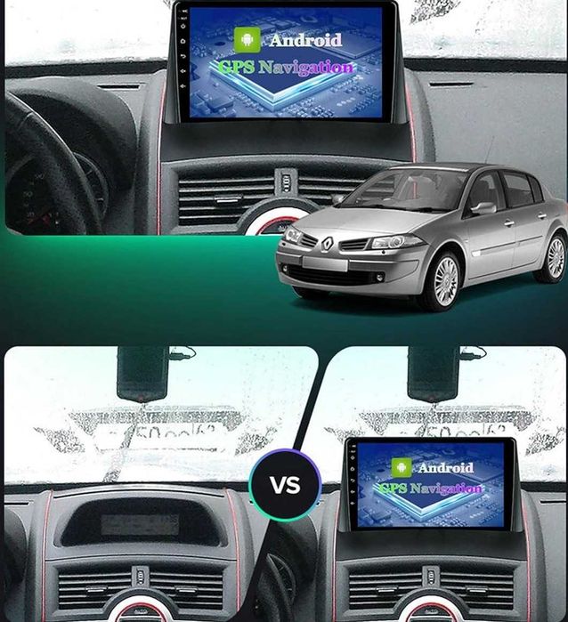 Мултимедия за Renault Megane 2 Навигация Carplay Android Auto Waze