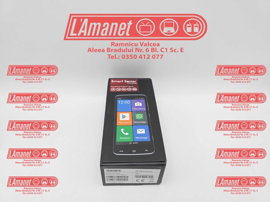 Smart Senior STS550 Black 16GB Android Dual Sim Neverlock Sigiliu Intact