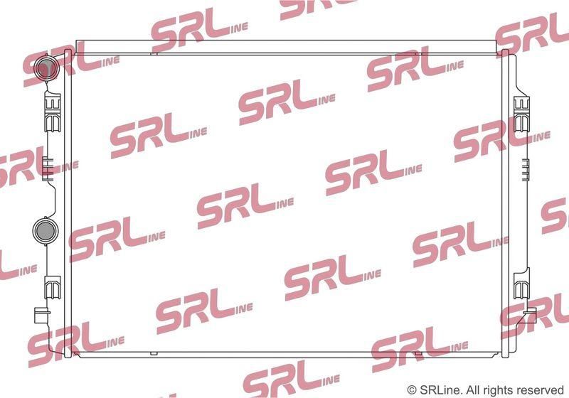 Radiator apa Audi A1 (GB); Seat Arona, Ibiza 2017-; Skoda Fabia 2021-, Kamiq 2019-, Scala 2019-; VW Polo 2017-, T-Cross 2019-, Taigo 2021-, 1.5 Tfsi, 1.0 Tfsi, 1.5 TSI, 1.0 TSI, 650x439x16mm, AC: +/-, fagure brazat, OE 2Q0121253M, SRLine