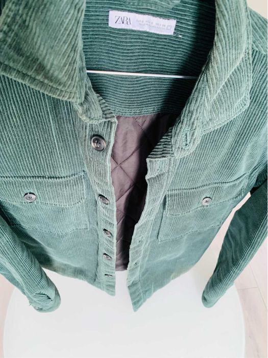 Geacă Zara bărbați M, Premium, Verde Diamond, interior confortabil