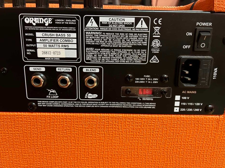 Бас кубе Orange Crush Bass 50