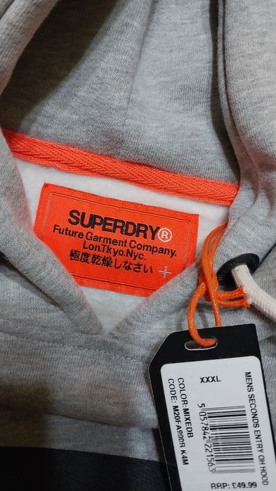SuperDry Hanorac Barbati  3XL Nou