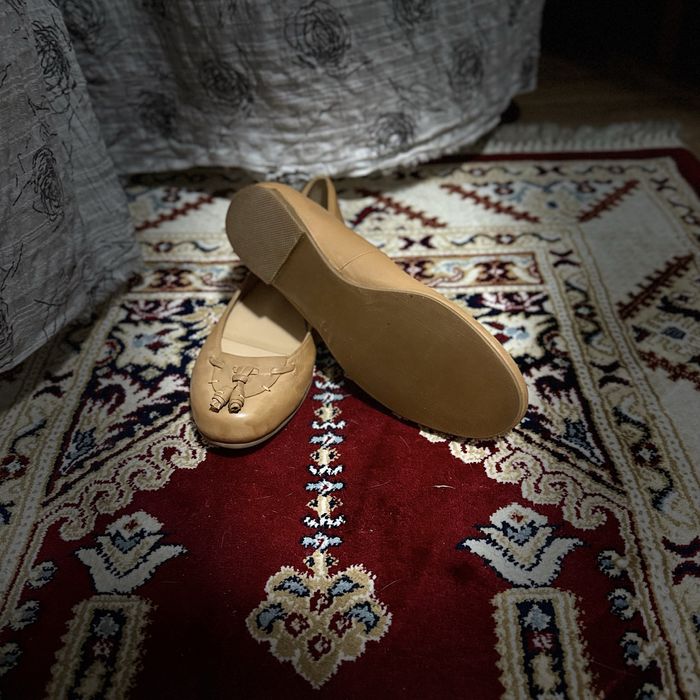 Балетки кожанные