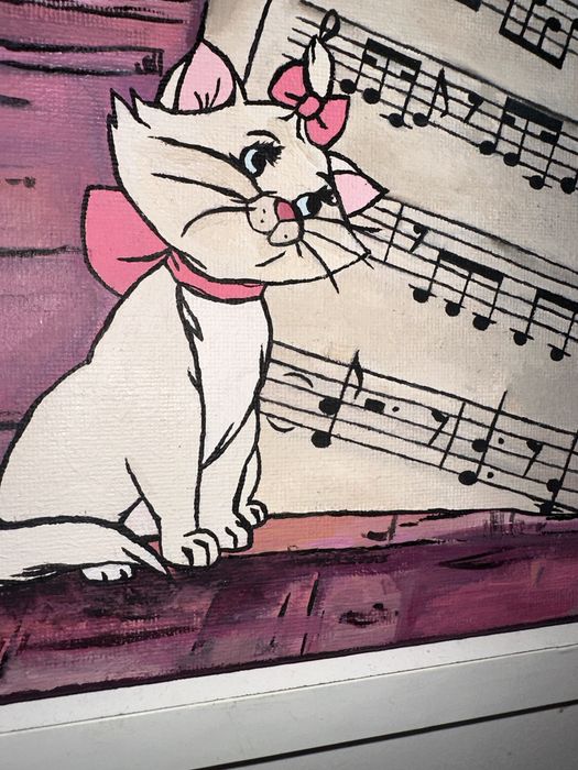 Pictura in ulei 20x40 Marie Pisicile aristocrate