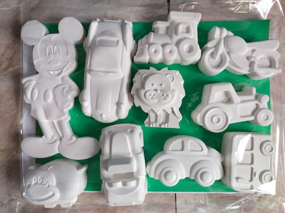 Фигурки раскраски для детского творчества из гипса