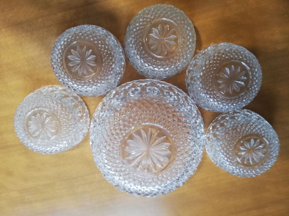 Комплект кристални купи