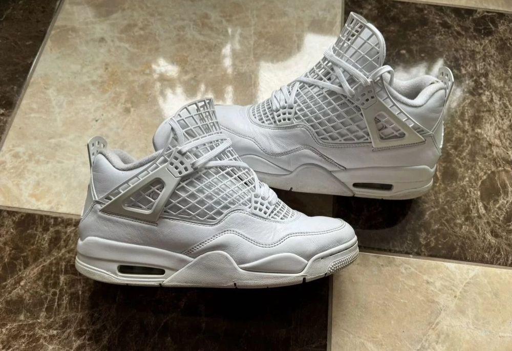 Air Jordan 4" Net - White/Metallic Gold