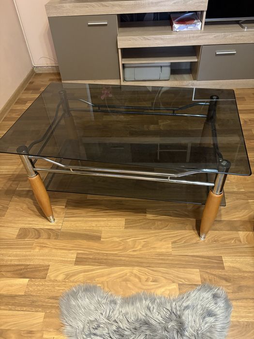 Masa de cafea din sticla