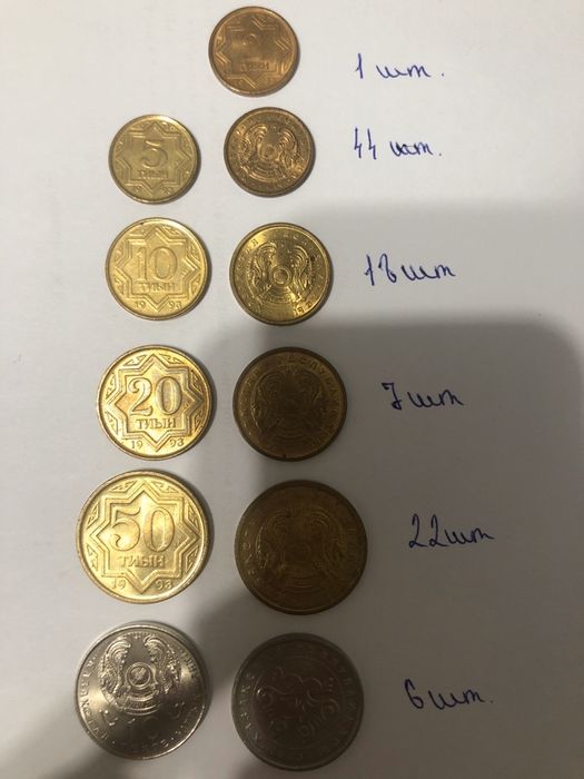 Монеты разные