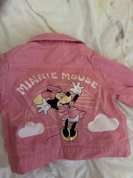 Дънкето ново яке на мини маус 6-9 м
