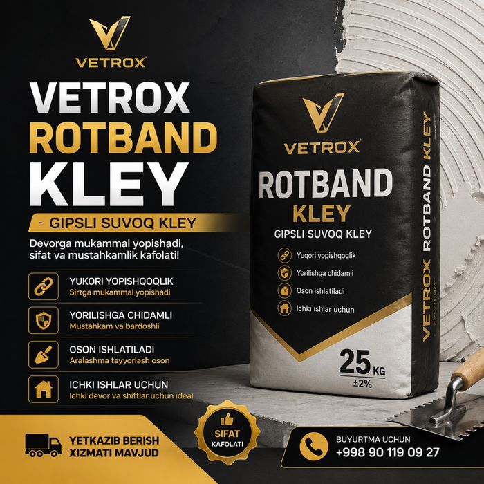 VETROX KAFEL KLEY Sifatli tanlov