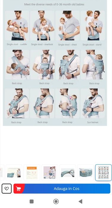 Marsupiu ergonomic BAONEO