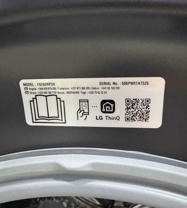 Стиральная машина LG F0Z6DRP24 15/8 кг AI DD Inverter TurboWash +сушка