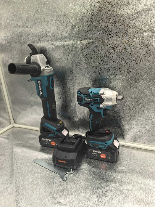 Set scule electrice santier – Flex + Cheie Impact 62V!