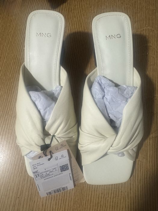 Дамски кожени сандали Mango