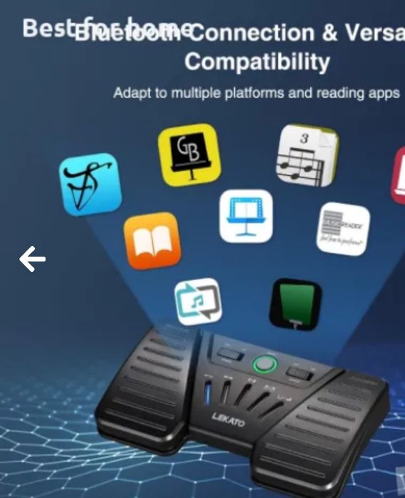 LEKATO Bluetooth педал за завъртане на страници