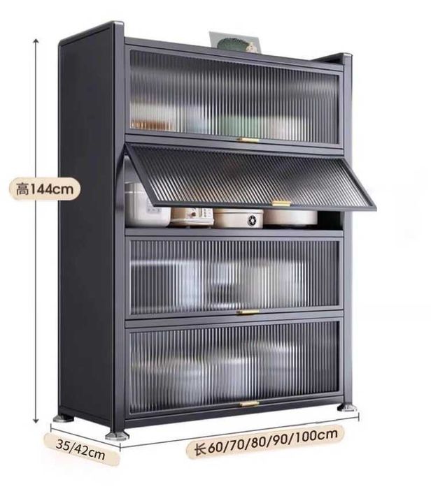 Стальной сервант для кухни/Po‘lat ovqat xonasi javoni