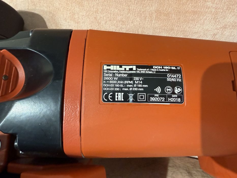 Штроборез Hilti DCH 180-sl