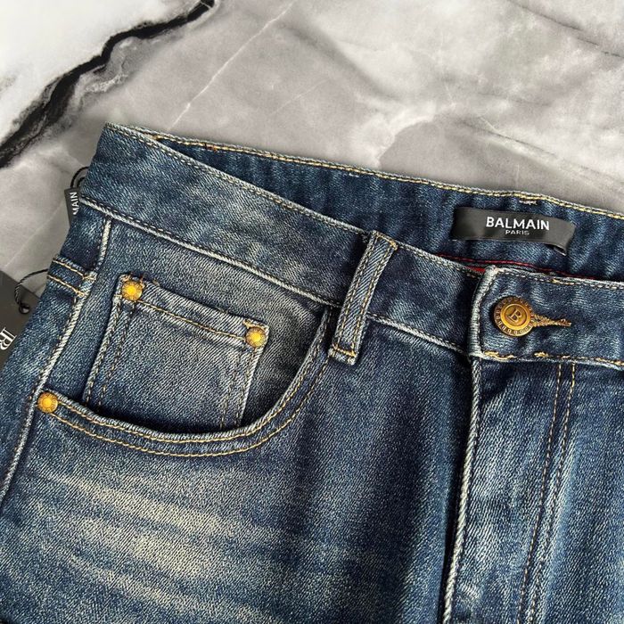 Blugi Balmain , calitate premium , pe comanda , noi , L