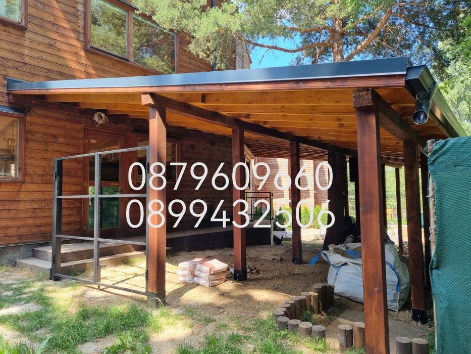 Навеси от Дърво Козирки Декинг огради