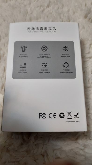 Vând microfon fara fir, wireless, pachet cu 1 microfon,2 microfoane