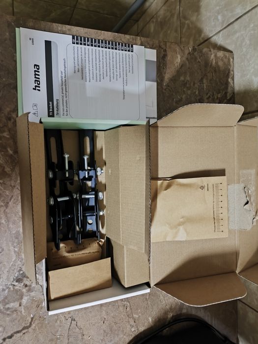 Suport TV perete HAMA 220804, reglabil, 19-46", 25kg, negru