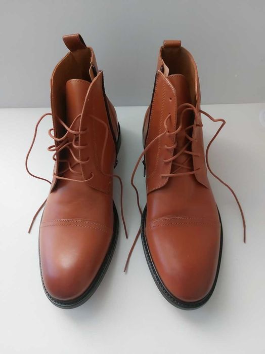 Елегантни мъжки боти Gino Rossi за есен-зима, естествена кожа - НОВИ!