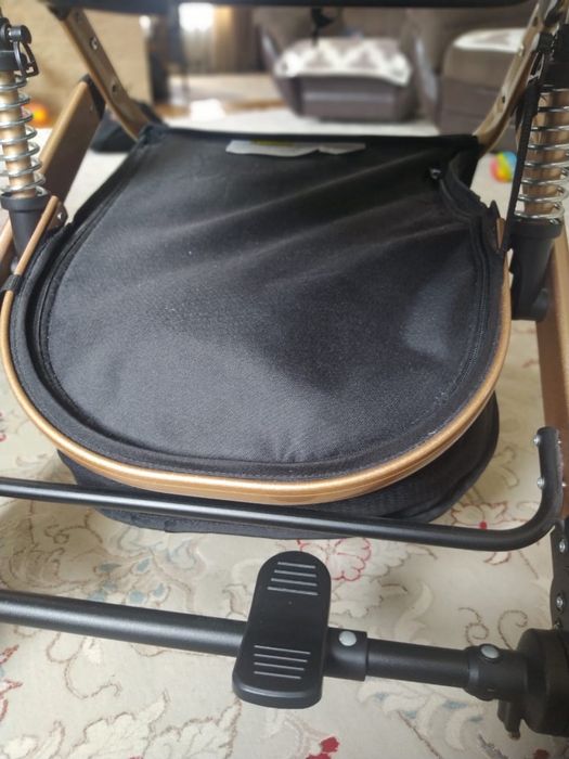 Коляска детская черная