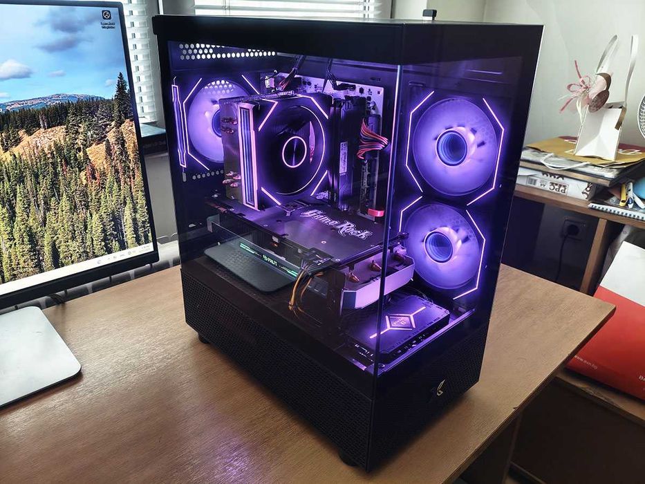 Геймърски компютър, Ryzen 5500, Gtx 1080, 16gb Ram, 960Gb SSD