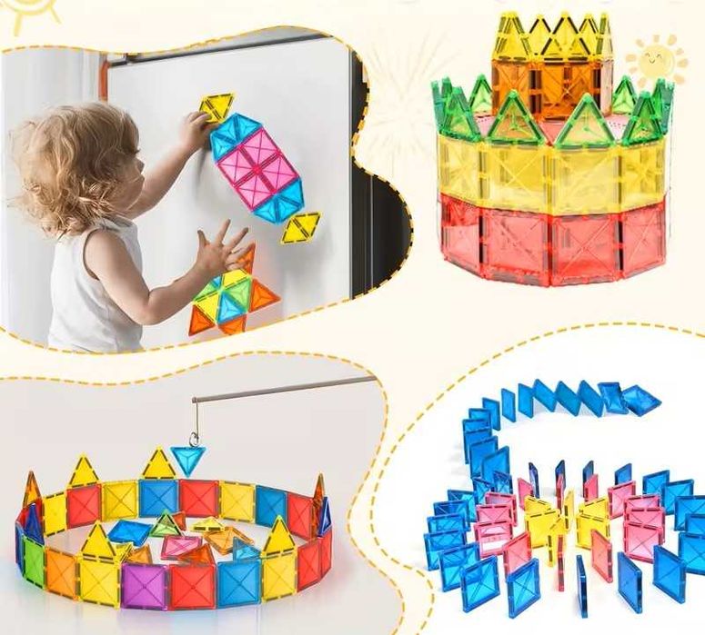 Магнитен конструктор 100части