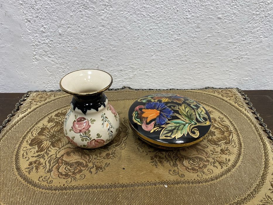 Порцеланов комплект 2 броя Hebequet Quaregnon Белгия 1950-те