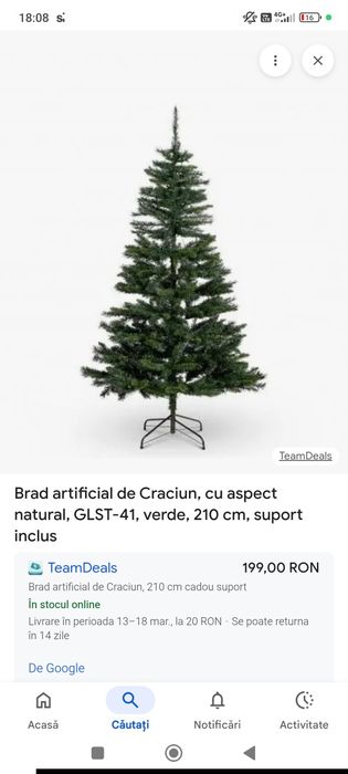 Brad artificial 210 cm