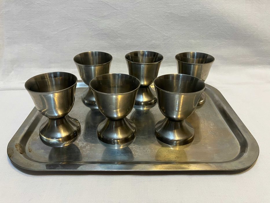 Метален и стъклени сервизи за ракия/ликьор