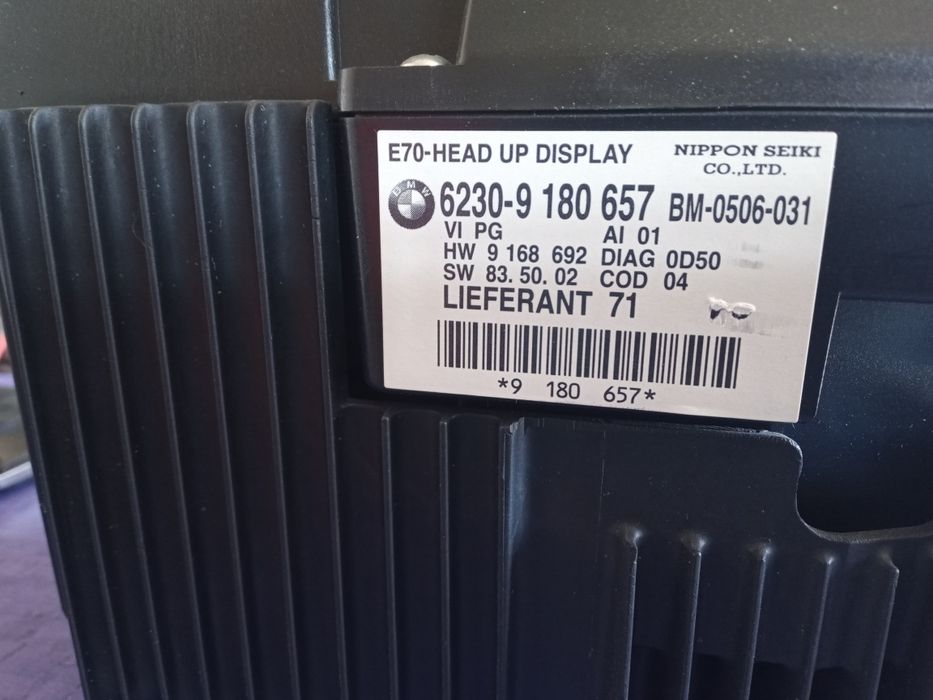 Display bord head-up BMW X5 E70