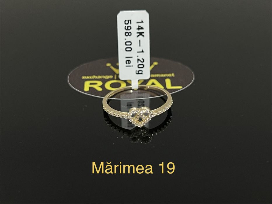 Bijuteria Royal CB : Inel dama aur nou 14k 1,20gr