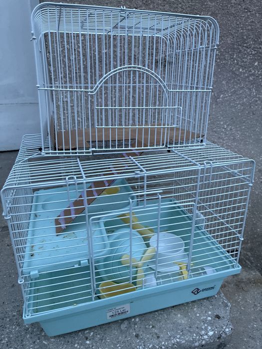55  cușcă hamster cu două nivele