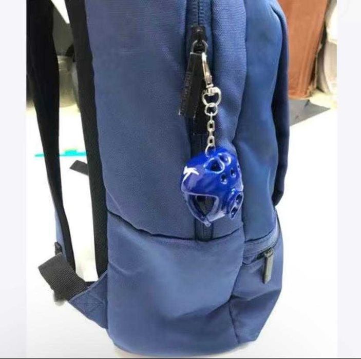 Брелок "Шлем тхеквондо WTF" Red, Blue