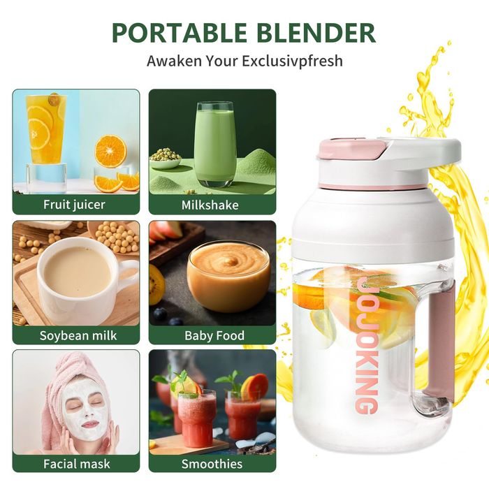 Голяма 1.5л.Преносима бутилка блендер за суми ,сокове, шейкове и други