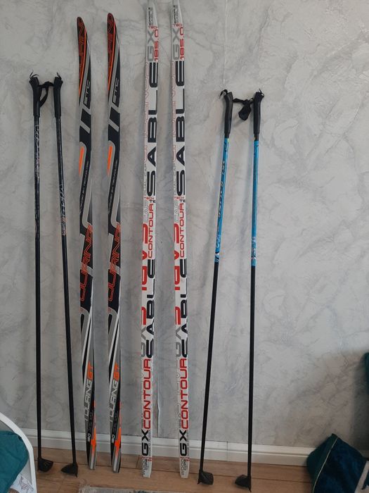 Лыжи и палки спорт товар