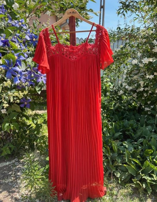 Rochie maxi plisata H&M