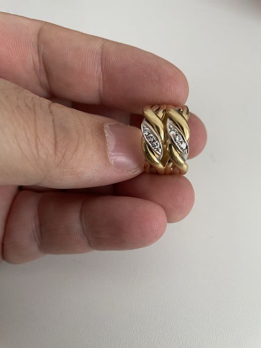 Inel aur 18k cu diamante