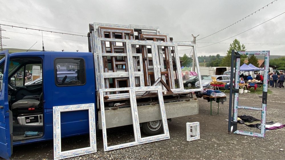 Vand geamuri și uși de termopan noi si second hand