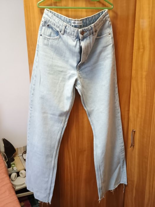 Jeans Zara, talie înaltă, clasici