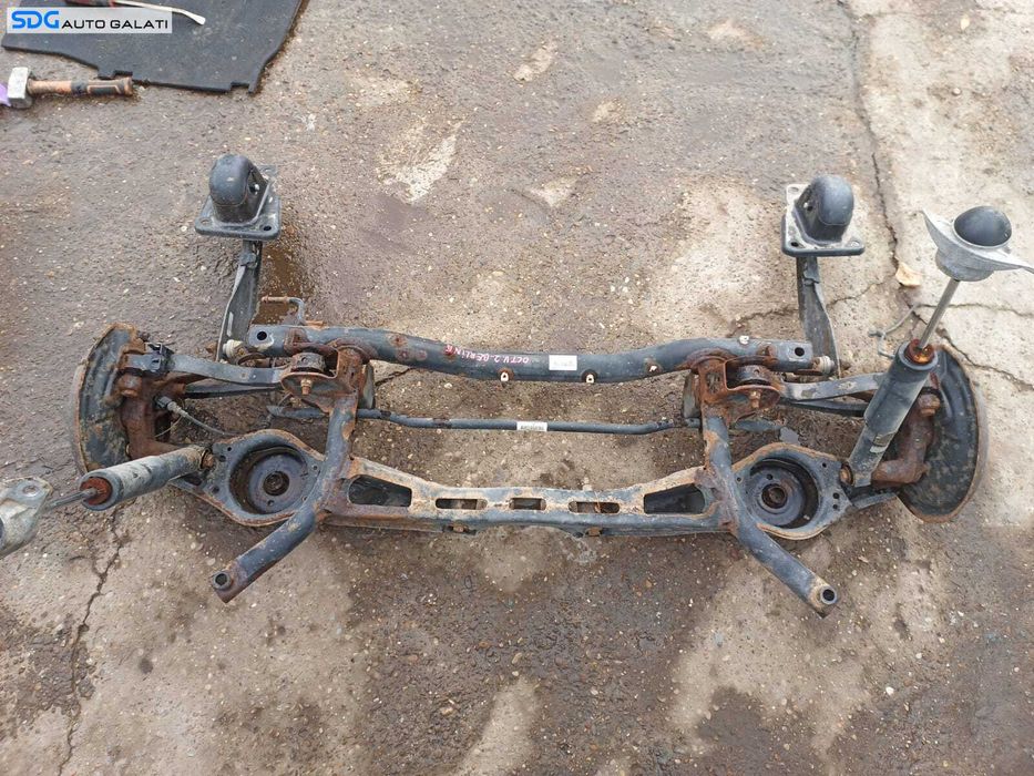 Punte Spate Completa cu Butuc Butuci Fuzeta Fuzete si Rulment Bara Torsiune Volkswagen Jetta 3 MK3 2005 - 2011 Cod 1K0505315BG [L1674]