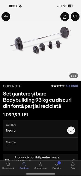 Kit fitness 93 kg + Banca pliabila cu inclinata