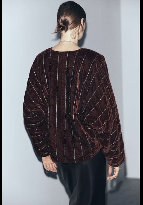 Бархатное кимоно Zara, с этикеткой