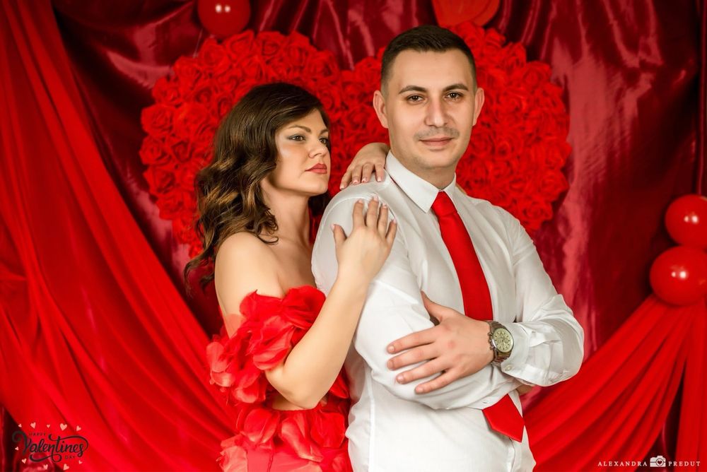 Inima din pvc si trandafiri din latex