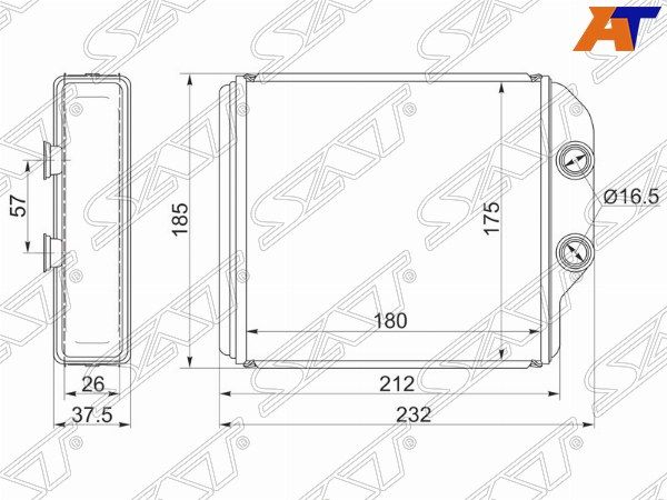 Радиатор отопителя салона Toyota Corona