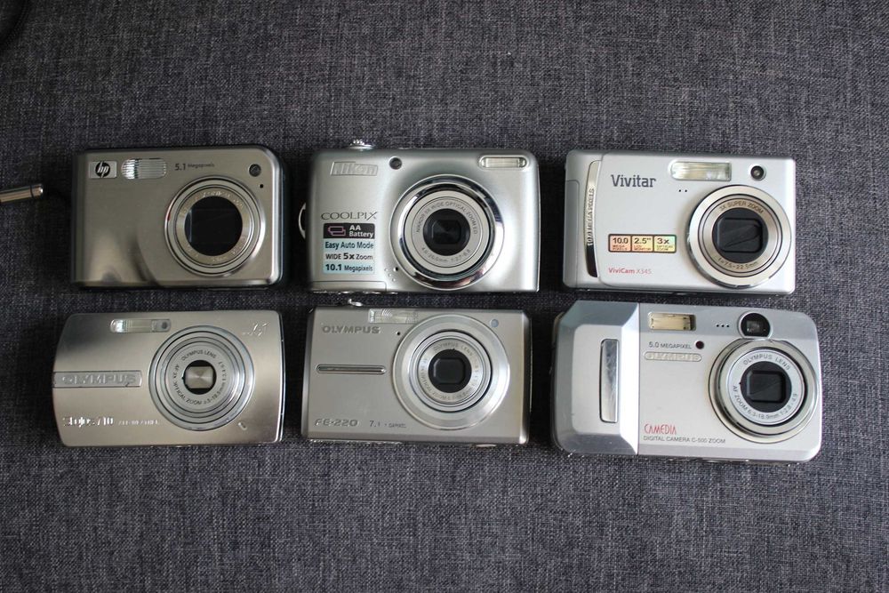 Lot Aparate Foto Digitale Vintage (Digicams) – Funcționale