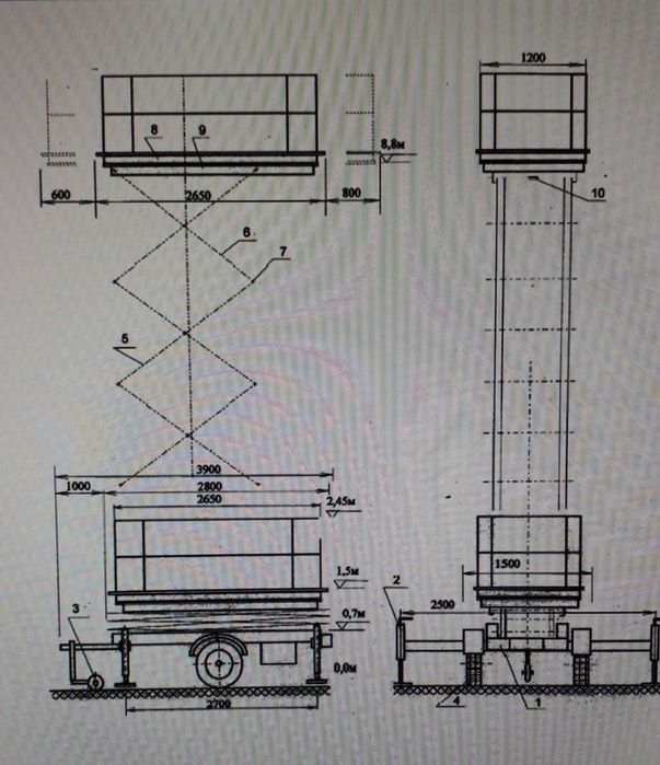 Ножничный подъемник